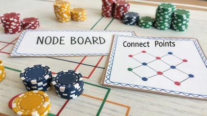 Chips Arranged on Board Creating a Logical Design