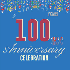 Anniversary Posters – Simple Design with Blue Background