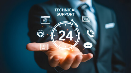 Dependable 24 hour technical support offered by expert business professional