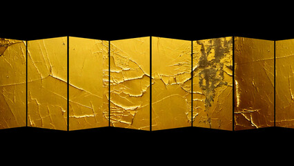 金屏風　AI生成素材