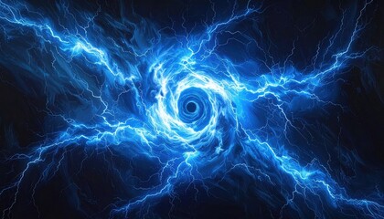 lightning in the night sky background