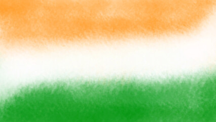 Abstract Indian Tricolor Background – Saffron White Green Artistic Flag Texture