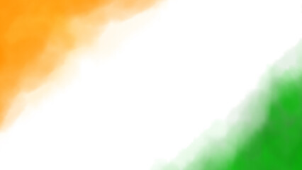 Abstract Indian Tricolor Background – Saffron White Green Artistic Flag Texture