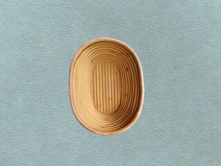 The green background in the image is a brown woven bowl with a pattern made from medium-sized rattan strands woven into a circle to form a beautiful brown rattan bowl and cup for food fruits and veget