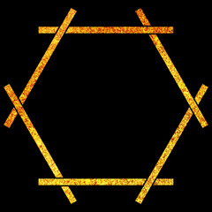 背景素材_和風フレーム_ラメ