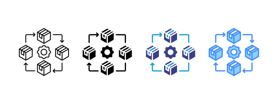 Fifo  icon set multiple style collection