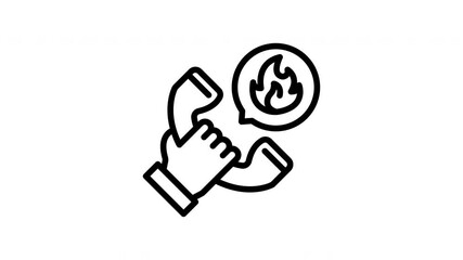 Animated Emergency Fire Rescue Call