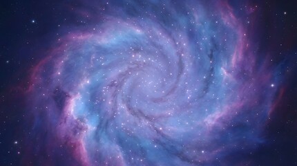 Vivid spiral galaxy or nebula filling the frame with glowing stars, purple, pink, blue gradients; mystical and awe-inspiring deep-space visuals.