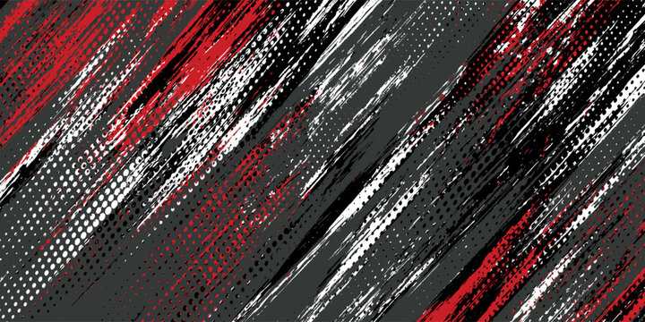 Gaming esport background striking stripes electric banner vector illustration design red black grunge brush wing comic pattern modern abstract concept livery stripes decal paint splash splatter.eps 10