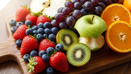 Fresh Fruit Platter - A Colorful and Healthy Selection.