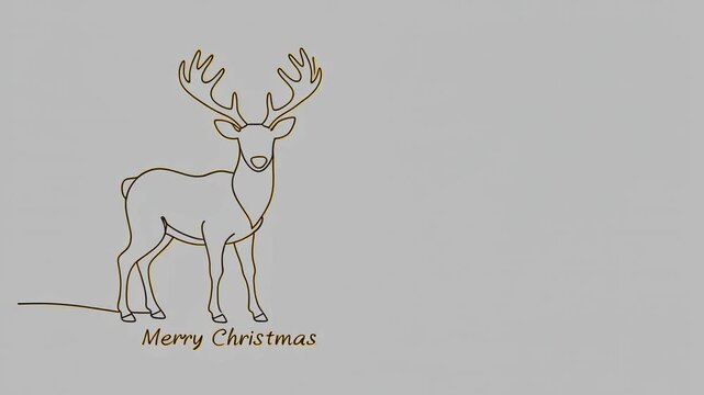 vector illustration of a deer