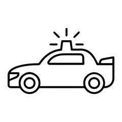 Police Car Outline
