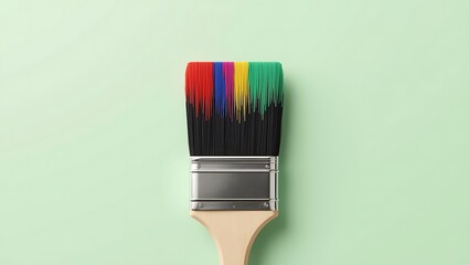 Professional Paint Brush With Broad Bristles Artistic Tool