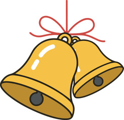christmas bell isolated on white background