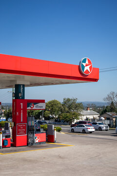 Caltex Gas Station Bright Sunny Day