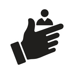 Loser sign hand gesture icon