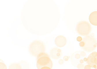 Abstract Aesthetic PNG Warm Sunset Bokeh on Transparent Background