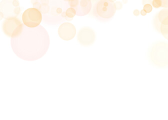 Abstract Aesthetic PNG Warm Sunset Bokeh on Transparent Background