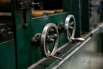 Valves, in mechanical industrial equipment