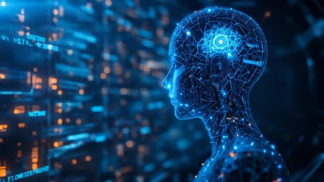 AI assistant with LLM, big data, machine learning, and generative AI empowers rapid engineering and supports agency AI for advanced business applications. 4k video