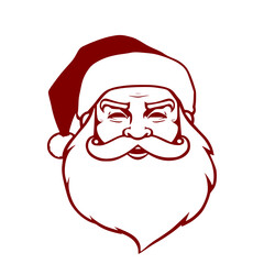 Ho-ho-ho! This joyful Santa Claus face vector brings the true spirit of Christmas to any design — perfect for holiday cards, seasonal ads, and festive merchandise.