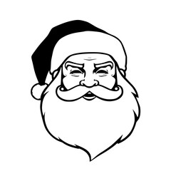 Ho-ho-ho! This joyful Santa Claus face vector brings the true spirit of Christmas to any design — perfect for holiday cards, seasonal ads, and festive merchandise.