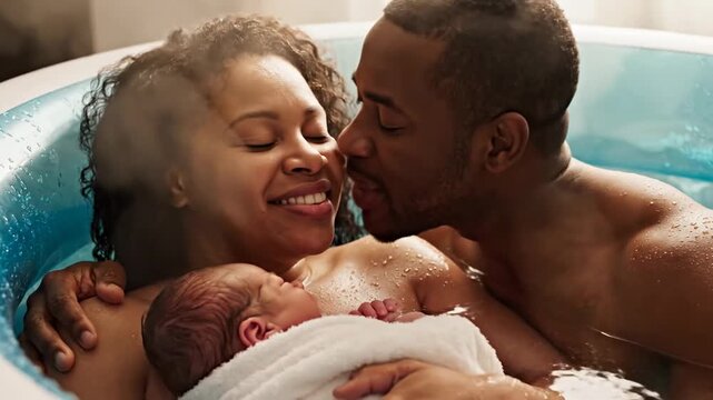 Successful Home Water Birth of African American Family, Sharing the Love for Parenting Blogs, Family Websites, Educational Content, and Maternal Care Awareness