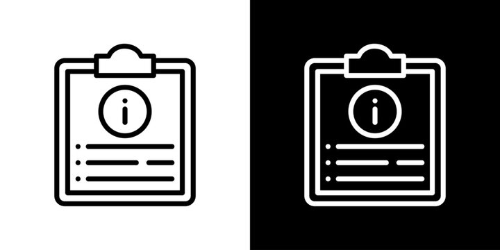Information Icon Vector Illustration. Fresh Line Design Built For Creative Flexibility In Light And Dark Versions. 