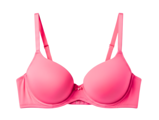 Pink push up bra isolated on transparent background
