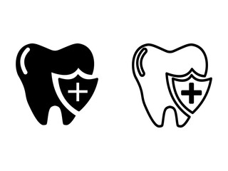 Dental Protection and Hygiene Icons