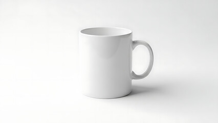Fototapeta premium Simple and Clean White Mug Mockup for Design Presentation and Branding