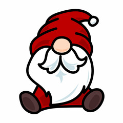 santa claus with gift