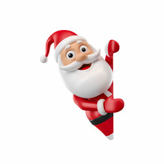 santa claus with gift