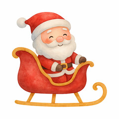 santa claus with gift