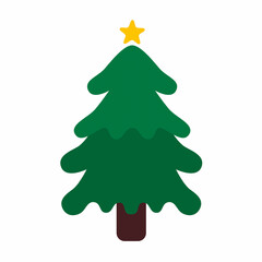 Christmas Tree Vector Illustration