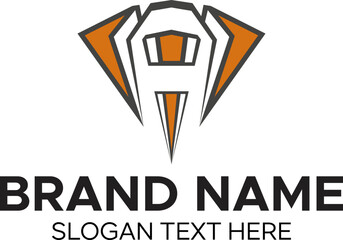 initial M A concept logo design