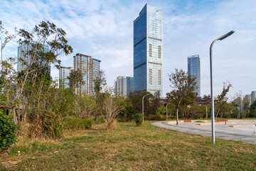 China Guangzhou City Plaza, built-up city center