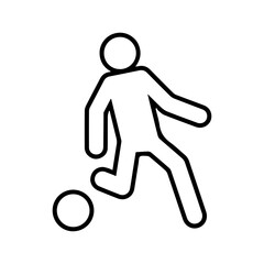 Soccer Player Outline