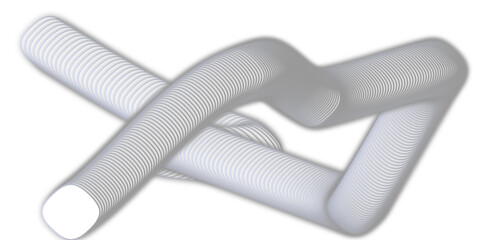 3d rendered illustration of a chrome faucet isolated