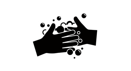 A vector illustration depicts the importance of hand hygiene, showcasing hands being washed with soap and water, emphasizing cleanliness and health awareness.