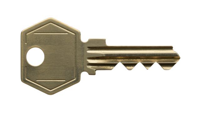 Unlock your potential, a golden key to access and security concept