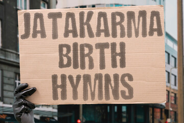 "Jatakarma Birth Hymns" Families chant prayers celebrating newborn arrival privately. JATAKARMA. BIRTH. HYMN. PRAYER. CELEBRATE.