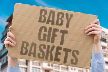 "Baby Gift Baskets" Mothers gift visitors tokens thanking them for hospital attendance. MOTHER. GIFT. BASKET. VISITOR. THANK.