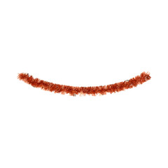 Red Tinsel Garland for Holiday Decoration.