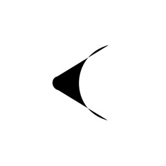 black silhouette of a butterfly