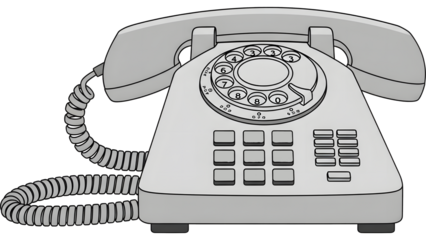 Desk Phone Vector Icon (Dial Phone)