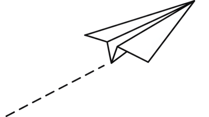 Paper Airplane Vector Icon (Send)