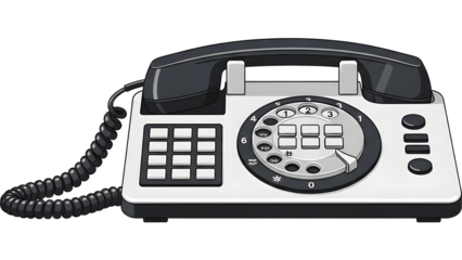 Desk Phone Vector Icon (Dial Phone)