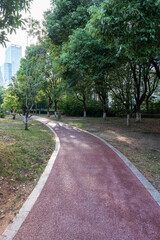 walkway in the modern city