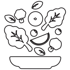 Fresh Salad Bowl Tossed